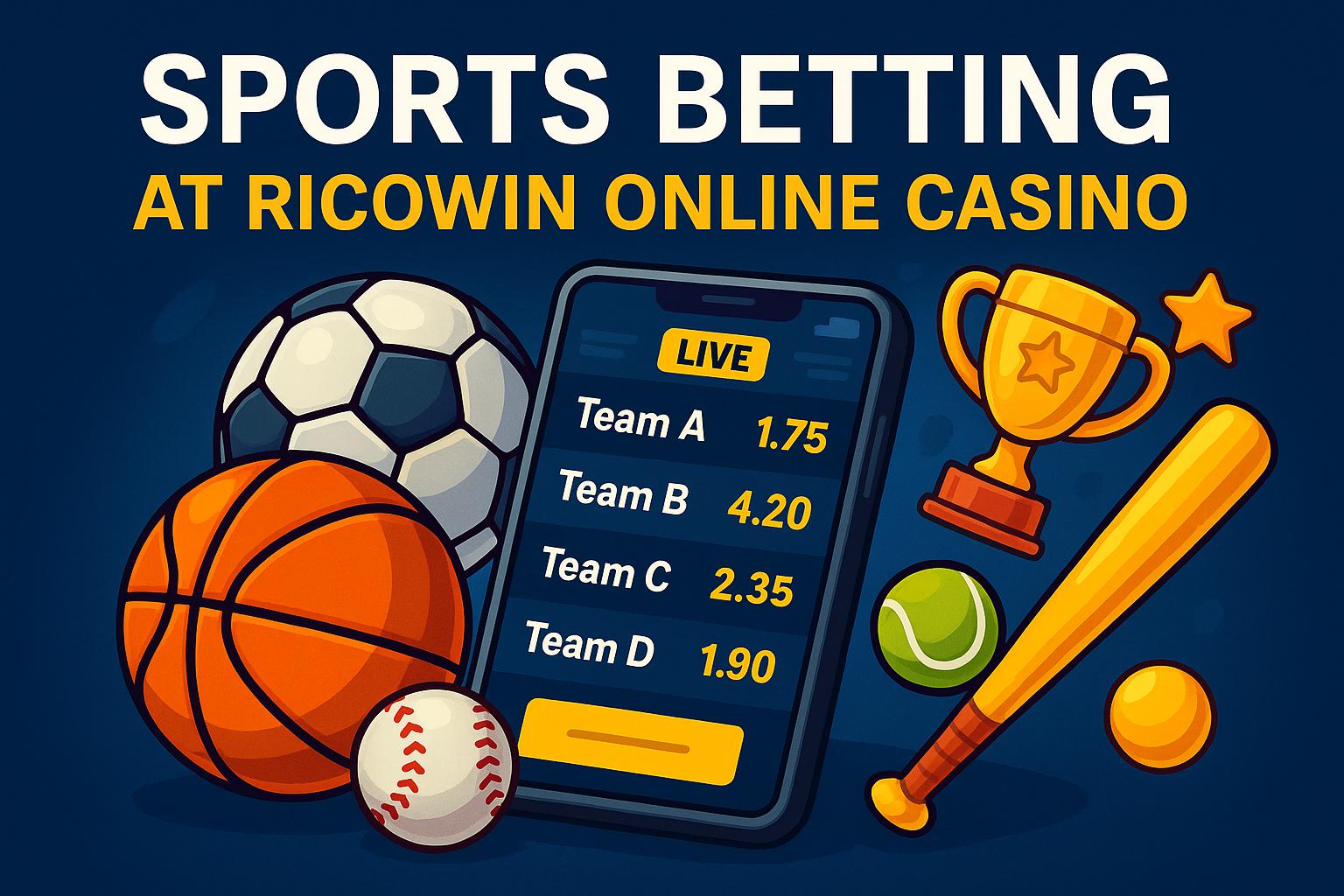Aposte em apostas esportivas no cassino online RICOWIN  
