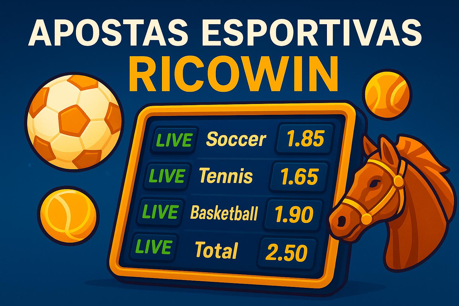 Apostas esportivas no cassino online RICOWIN  